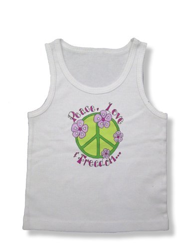 Light of Mine Designs Peace Green Rib Cotton Infant Tank Top, 3-6 Months Size: 3-6 Months Infant, Baby, Child