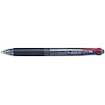 Pilot Feed GP4 Retractable 4-Color Ballpoint Pen, 0.7 mm Tip Size Transparent Black