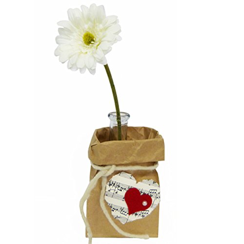 Papier Bodenbeutel klein / mittel, braun, 50 Stück, Größe 10x7x26 cm, unbedruck / natur, Gewicht 70g/m² ✓ lebensmittelecht ✓ Geschenktüten, Kraftpapiertüten, Adventskalender Basteltüten ✓ Papierbodenbeutel / Papierbeutel zum bemalen & basteln ✓ für Lebensmittel: Süßigkeiten, kleine Kekse | Gebäck | Pralinen | Plätzchen | Lebkuchen ✓ Set 50 stk retro Papiertüten unbedruckt zum befüllen | Perfekt für XMAS / Ostern / Vintage / DIY Deko / Christmas Weihnachten | trendmarkt24 23372 - 5