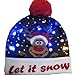 Produktbild Weihnachtsmütze mit LED-Beleuchtung, warme Weihnachtsgeschenke, Partys, dekorative gute Elastizität, Mittelalterkostüm für Erwachsene Frauen und Männer Kinder, Weihnachtsdekoration, B