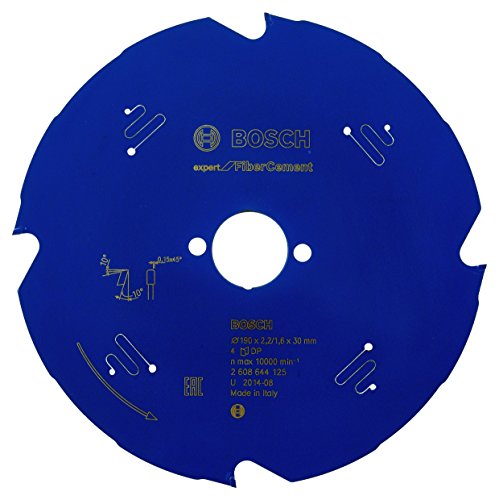 Bosch Kreissägeblatt Expert für Fiber Cement, 190 x 30 x 2,2 mm, Zähnezahl 4, 1 Stück, 2608644125