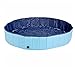 Produktbild Lvmiao Faltbare Extra Große Hund Katzen Pet Pool Baden PVC Haustier Schwimmbad Kiddie Pools Für Kinder Tragbare Wanne Badewanne Waschen Rot und Blau (63 Zoll X 12 Zoll),Blue