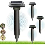 Dissuasori per Talpe, Dissuasore per talpe, Scacciatore di Ratto, Impermeabile Repellente di Talpe Solare per Giardino e Camp