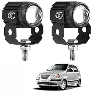Asryd Mini LED Driving light pods 2 Inch LED Driving Lights Dual Fuction Amber & White Color Fog Lights Spot Beam (2Pcs) For Hyundai Santro Xing, Black