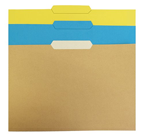 Elba 400040696 - Caja de 50 subcarpetas pesta  a centro  color amarillo