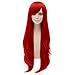 80cm Women's Long Curly Fashion Party Cosplay Wig + Wig Cap