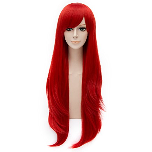80cm Women's Long Curly Fashion Party Cosplay Wig + Wig Cap