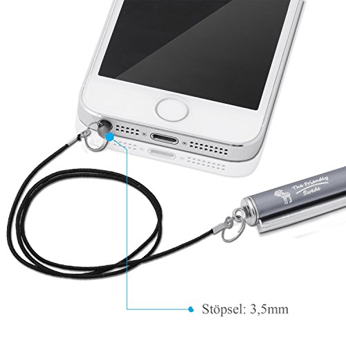 The Friendly Swede 3 Stück Hybrid Stylus Touchscreen Eingabestift mit austauschbarer Mikrofaserspitze (dunkelblau, hellblau, lila) - 7