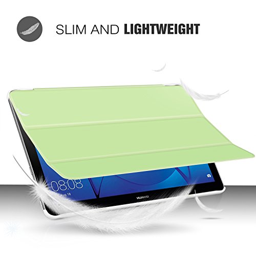 ELTD Huawei MediaPad T3 8 Hülle Case – Ultra Schlank Smart Cover Tasche Schutzhülle Case Für Huawei MediaPad T3 8 mit Standfunktion, Grün - 6