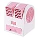Produktbild Abilieauty Mini-Ventilator Verstellbar Doppel Ausgang Mute USB Lade- Kühler Schreibtisch Ventilator - Rosa