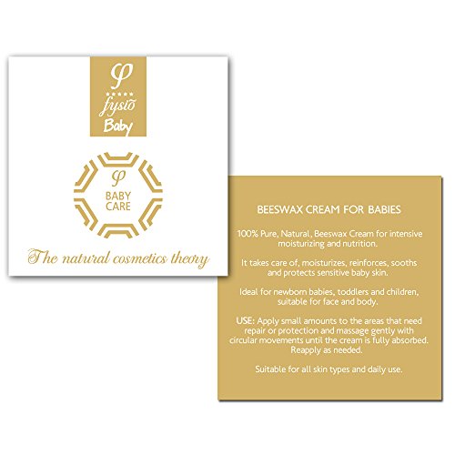 Natürliche und Biologische Reine Bienenwachs Windelcreme – Nappy Cream – Baby Feuchtigkeitscreme – Hergestellt aus Natürlichen Inhaltsstoffen – 50ml – Bietet Schutz und Feuchtigkeit – Nicht-allergene Feuchtigkeitsspende – Heilmitten – Beruhigt und Schützt Trockene, Raue, Rissige Und Gereizte Haut und Hinterlässt den Anwendungsbereich Glatt und weich. – Erzeugt eine Weichmachende Schicht, Um die Haut vor Feuchtigkeit Zu Schützen - 7