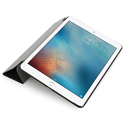 iHarbort® Apple iPad Pro 9.7 Hülle – Premium PU Leder Tasche Hülle Etui Schutzhülle Ständer Smart Cover Case für iPad Pro 9.7, mit Schlaf / Wach-up-Funktion (iPad Pro 9.7, schwarz) - 5