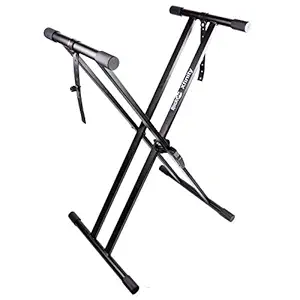 RockJam XX-363 Infinitely Adjustable Piano Keyboard Stand with Locking Straps