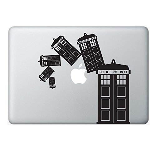 Preisvergleich Produktbild Dr Who Tardis Spinning MacBook-Aufkleber-Abziehbild