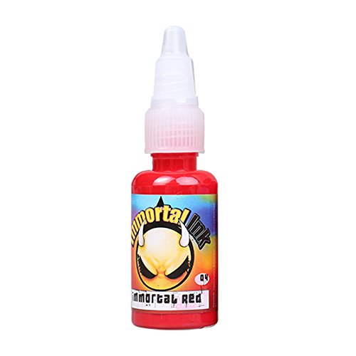 Tattoo supply USA brand Immortal Tattoo Ink Red 0.5 oz (15 ml) SL118-2