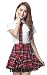 Produktbild La vogue Damen Mädchen Schuluniform mit Spitze Cosplay Kostüm Rot Brust82cm~84cm