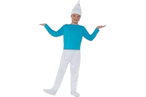 Funidelia | Kostium Smurf dla dziewczynek i dla chłopca The Smurfs Kreskówki Krasnoludek - Strój dla dzieci i zabawne akcesoria na imprezy karnawał i Halloween - Niebieski