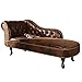 Invicta Interior 21628 Chesterfield Recamiere, Antik Look, braun