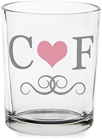Monogram Votive Candle Holder Personalised Personalise This Monogram Initial Votive With 2