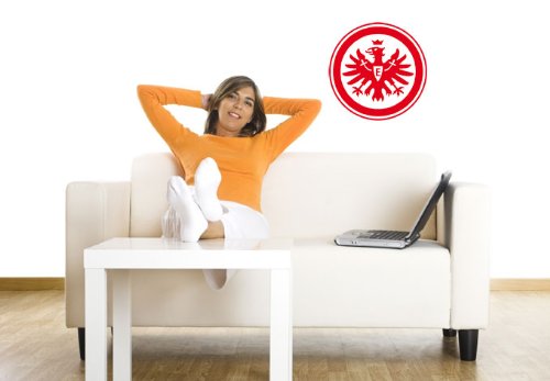 Wandtattoo – Eintracht Frankfurt Logo, 38 cm Durchmesser