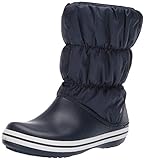 Sohlenmaterial: Synthetik crocs Damen Winter Puff Boots Schneestiefel, Blau (Navy/White), 39/40 EU