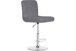 ZZDZW Stretch Bar Stool Cover Counter Stool Pub Chair Slipcover For Dining Room Cafe Barstool Slipcover Removable Furniture Chair Seat Cover Jacquard Fabric With Elastic Bottom