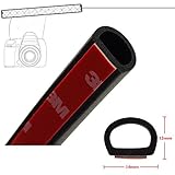 Material: caucho EPDM. Junta protectora de goma 4M para los bordes de las puertas de vehículos de BinaryABC (tipo Big D)