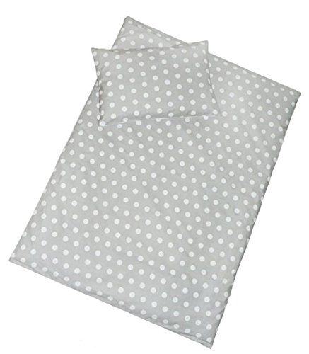 2 Piece Duvet Cover & Pillowcase Crib, Cradle, Pram, Bedding Cases Set (to fit 70 x 80 cm) Animal Print (Pattern 14)