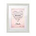 Produktbild Bild – Wortherz für Mama – Personalisiert mit [Namen] – Hochwertiger Druck im weißen Bilderrahmen – Geschenk-Idee für Mütter – Muttertagsgeschenk – klein: 23 x 30 cm
