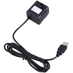 UKCOCO Pompe Automatique de Fontaine d'animal Familier, Pompe à Eau Silencieuse USB, Pompe de Remplacement de Fontaine pour Chiens et Chats