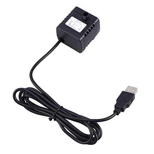 UKCOCO Pompe Automatique de Fontaine d'animal Familier, Pompe à Eau Silencieuse USB, Pompe de Remplacement de Fontaine pour Chiens et Chats