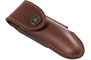Max Capdebarthes Étui en Cuir, Laguiole Tradition 12 cm, Choco (Marron)