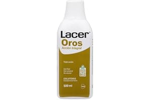 LACER OROS - Colutorio 500 ml, Enjuague Bucal, Protección Bucodental Integral, Triple Acción, Previene el Sangrado, Reduce la Sensibilidad Dental, Protege Contra la Caries