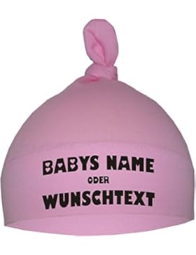 Baby Mütze bedruckt mit Ihrem WUNSCHTEXT / in 9 Farben