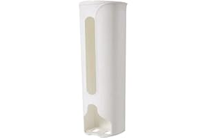 WOTEG Dispenser per sacchetti della spesa, organizer per sacchetti della spazzatura da parete, antipolvere, organizer per contenitori per oggetti per la casa, uffici, garage, bagno