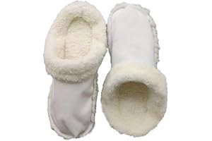 GIVOKE Shoes Warm Lining Crocs Clogs Liner, White Plush Crocs Clogs Insoles Replacement (39-40)