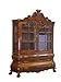 Produktbild Antike Fundgrube Vitrine Vitrinenschrank Schrank im Barockstil 2. Hälfte 20. Jh. Nussbaum (9014)