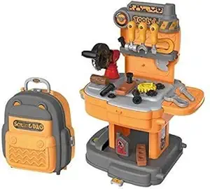 TAKSH ENTERPRISE Play Baby & Toddler Big Size Plastic Tool Engineer Set Toys for Kid Girls & Boys Above 3 Year (Pack of 1 Set)- Multi Color