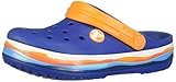 Type: Clog mit Fersenriemen crocs Unisex-Kinder Crocband Wavy Band K Clogs, Blau (Blue Jeans 4gx), 33/34 EU