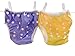 Three Little Imps Set of 2 Baby Swim Nappies-0-1 year old-Purple, Yellow or Pink