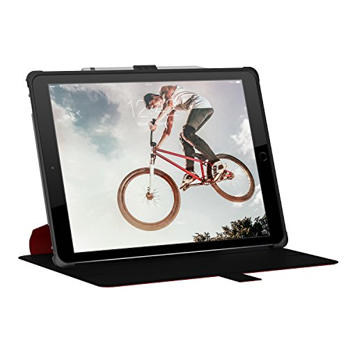 Urban Armor Gear Metropolis Schutzhülle nach US-Militärstandard für Apple 12,9″ iPad Pro (Nicht für 2. Generation aus 2017) – rot (Silbernes Logo) [Smart Keyboard kompatibel | Verstärkte Ecken | Wake/Sleep | Sturzfest Standfunktion] – IPDPRO12.9-E-MG - 8