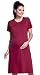Zeta Ville - Women's Maternity Nursing Nightdress Breastfeeding Nightie - 389c (Crimson, UK 12, L)