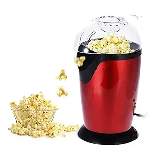 Perolike Popcorn Maker, Hot Air Popcorn Maker, Popper Electric Machine Snack Maker, with Measuring Cup and Removable Lid/Instant Popcorn Grade Aluminum Oil Free Popcorn Maker