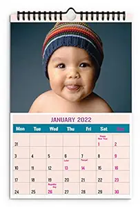 AccuPrints 2022 Cute Baby Wall Hanging Calendar and Planner with Set of 12 Pages (12 x 18 inches)