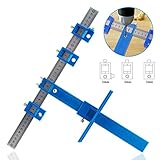 ☀【Units Unidades de pulgadas y métricas】: el localizador de broca está disponible en versiones tanto métricas como imperiales para facilitar el acceso. El bloque de guía de broca portátil y desmontable es desmontable y fácil de transportar. Es el mejor ayudante para su posición de broca.