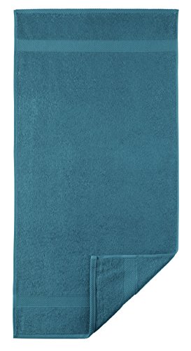 Egeria 2010450 Diamant Handtuch, Baumwolle, dark turquoise, Größe 50 x 100 cm
