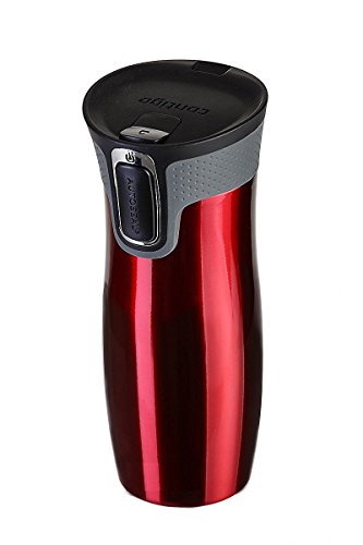 Contigo West Loop Thermobecher 2.0, mit Deckel-Verschluss, 470 ml, Rot, weitere Farben erhältlich - 4