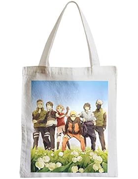 Große Tasche Sack Einkaufsbummel Strand Schüler Naruto Team 7 voll Yamato Kakashi Sakura sasuke