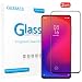 Produktbild GEEMEE für Xiaomi Mi 9T /Xiaomi Mi 9T Pro Panzerglas schutzfolie, 2 Stück 9H Filmhärte Gehärtetem Schutzglas, Anti-Fingerabdruck Panzerglasfolie schutzfolie (Schwarz)
