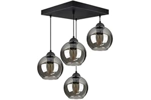 ‎FKL DESIGN HOME DECO FKL DESIGN Home Deco Deckenlampe Pendellampe Hängelampe Wandlampe Tischlampe Leuchte Pendelleuchte Kugel Schwarz Grau Weiß Lampe aus Serie 830 verschiedene Varianten (830-AZ4)